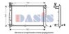 AKS DASIS OK55215200B Radiator, engine cooling
